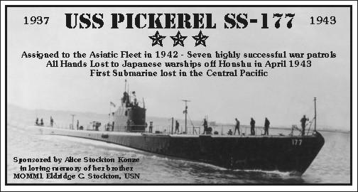 Previously located on Panel 12, USS Pickerel SS-177 